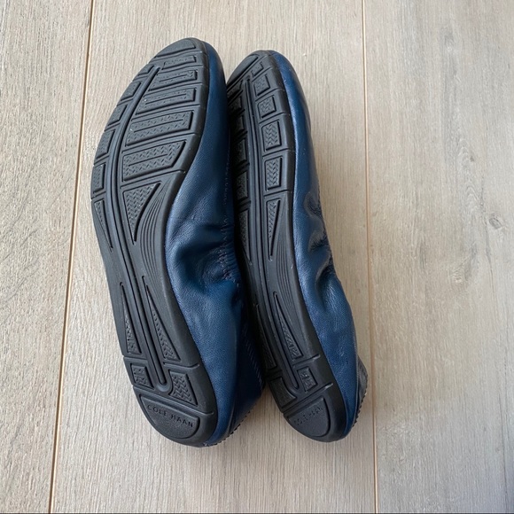 Cole Haan blue ballet flats with elastic - Picture 5 of 7